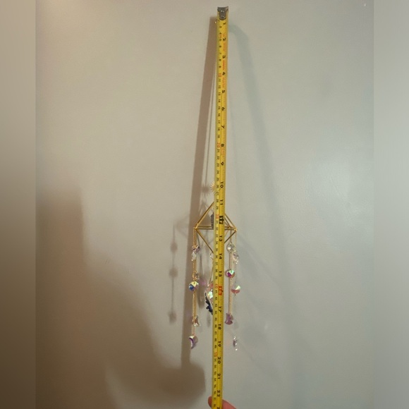 ✨2 for $50✨ Geometrical chandelier gold toned suncatcher with lapis Blue stones - Picture 6 of 9